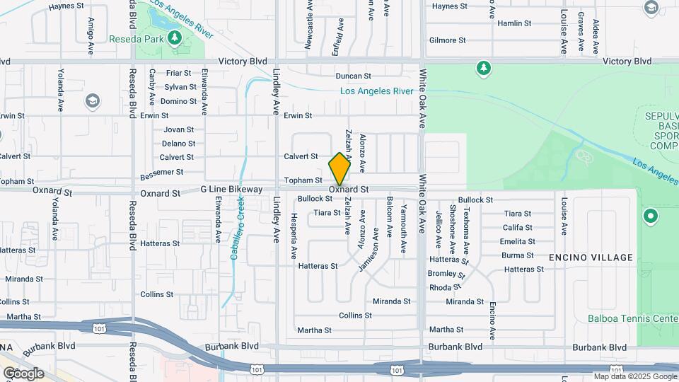 18010 Oxnard St Map and Location Details