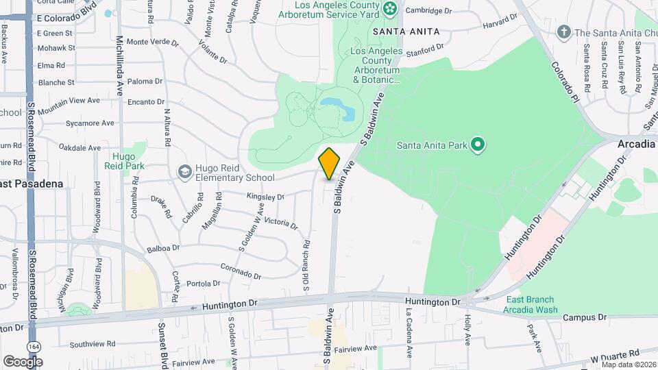 215 S Baldwin Ave Map and Location Details