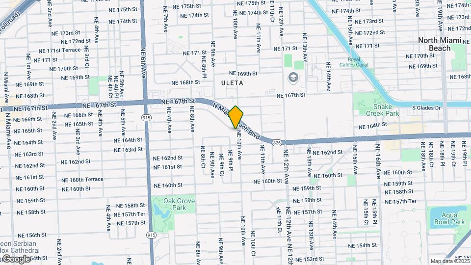 16440 NE 10th Ave Map and Location Details