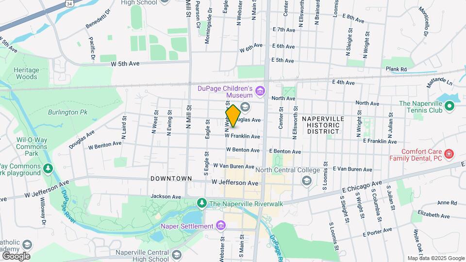 129 W Franklin Ave Mapa y Detalles de la Ubicación