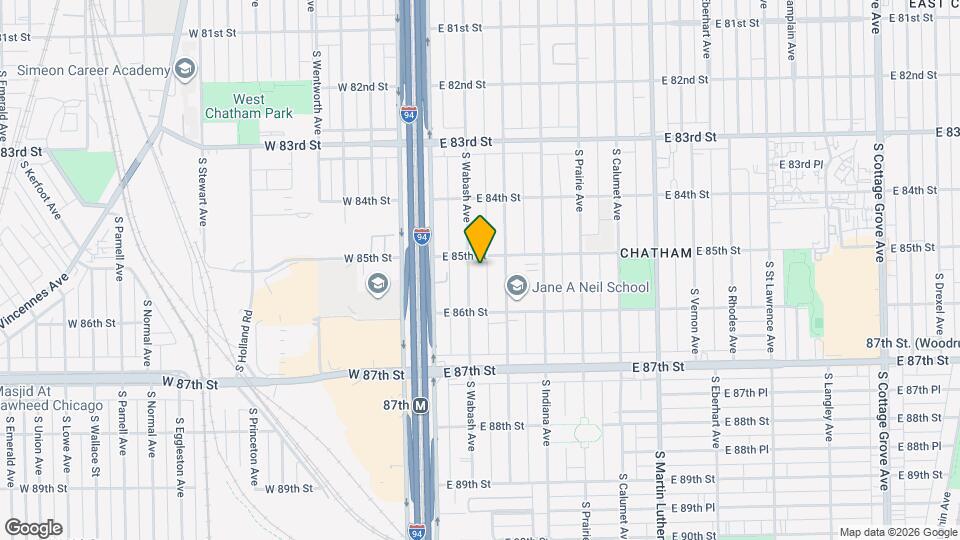 8515 S Wabash Ave Map and Location Details