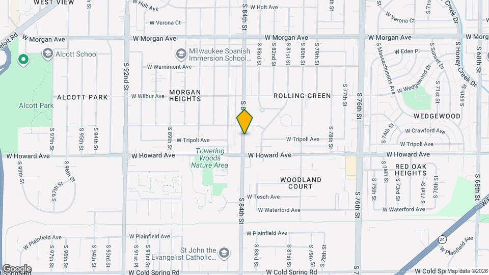 3840 S 84th St Map and Location Details