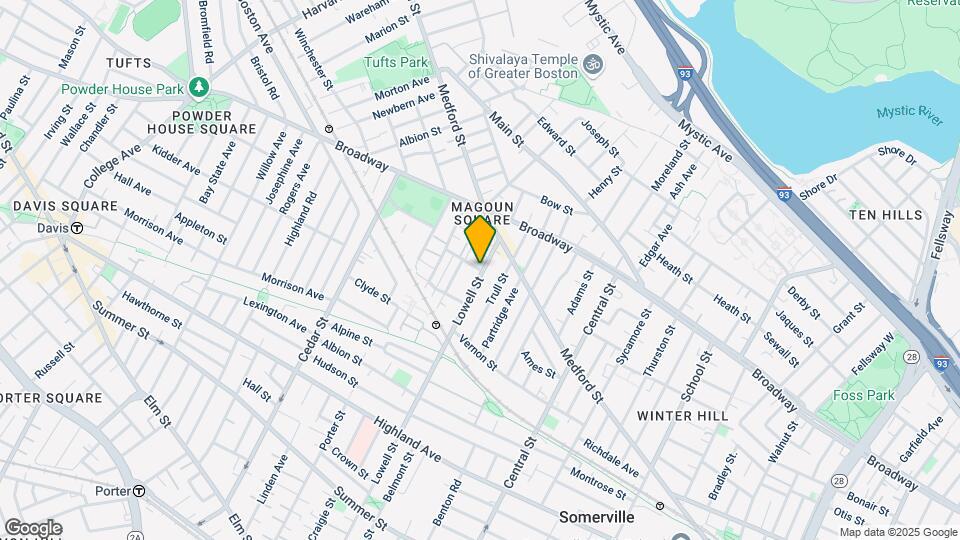 336 Lowell St, Unit 2 Map and Location Details