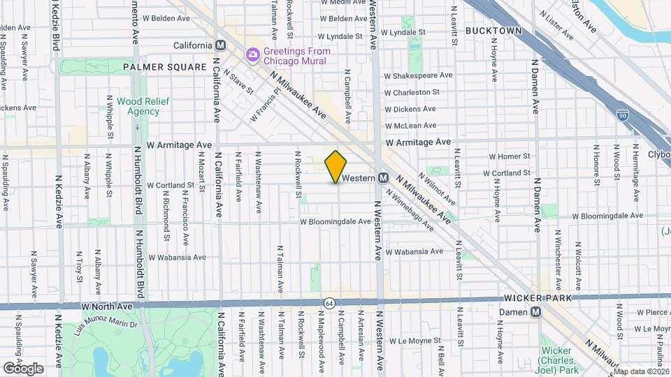 2501 W Cortland St Map and Location Details