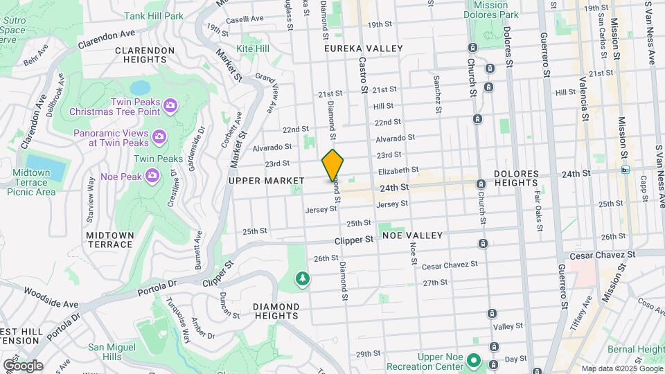 728 Diamond St Map and Location Details