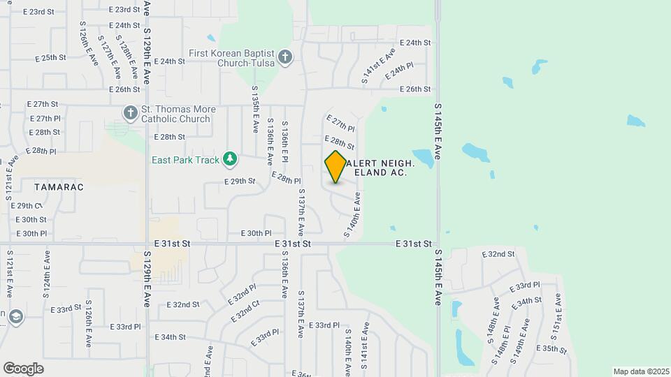 13817 E 29th Pl Map and Location Details