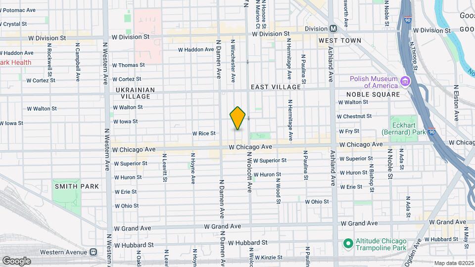 825 N Winchester Ave Map and Location Details