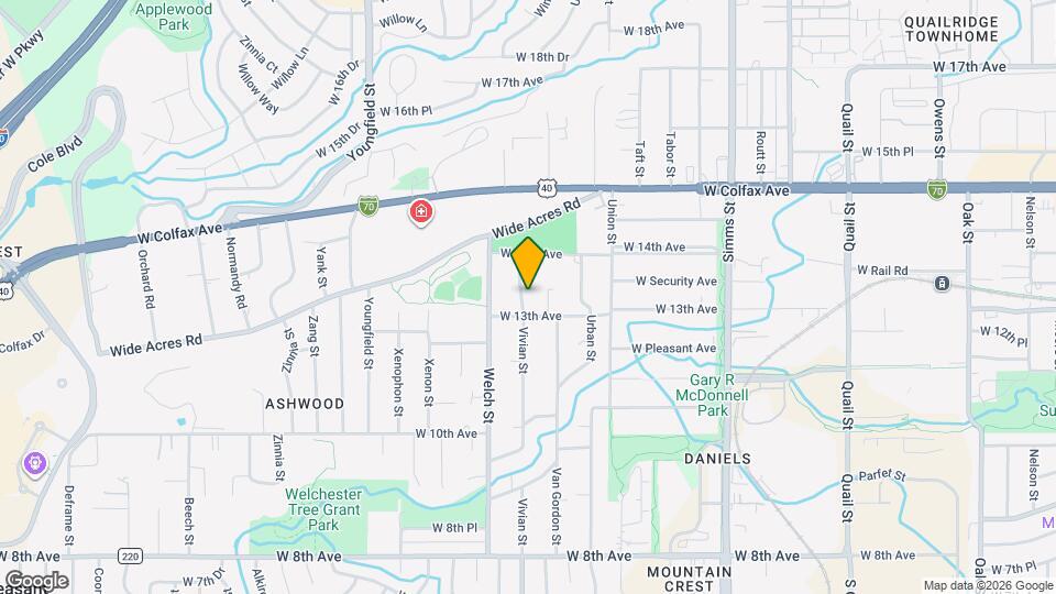 1322 Vivian St Mapa y Detalles de la Ubicación