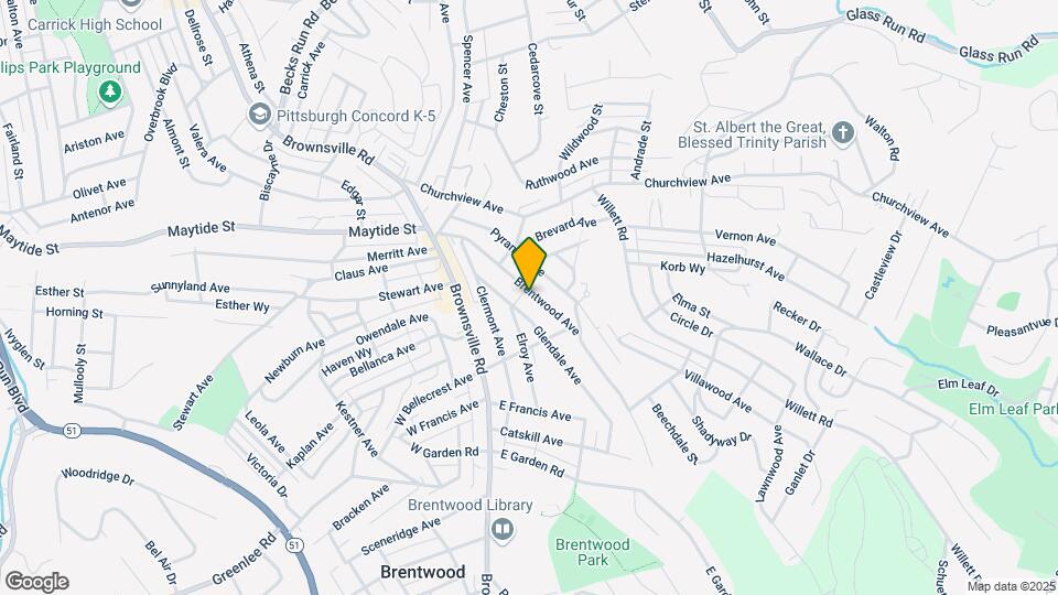 3006 Brentwood Ave Map and Location Details
