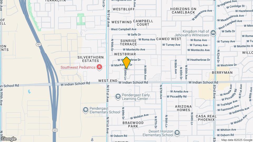 8929 W Devonshire Ave Map and Location Details