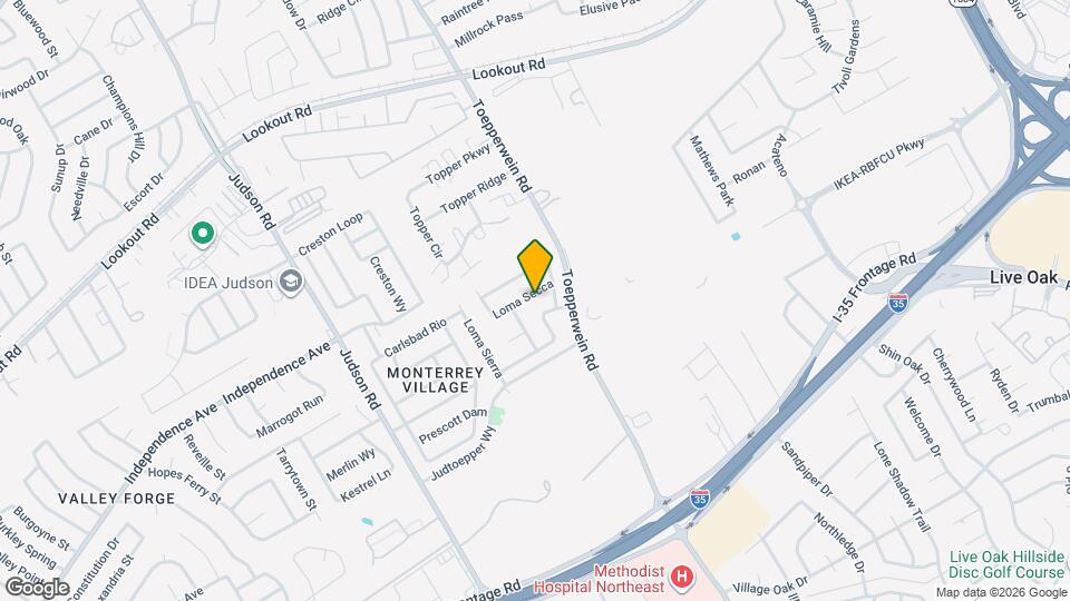 6826 Loma Secca Mapa y Detalles de la Ubicación