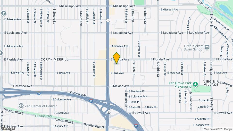 1540 S Albion St Map and Location Details