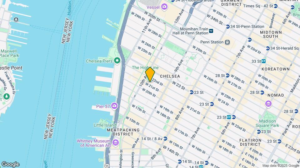 451 W 21st St Map and Location Details