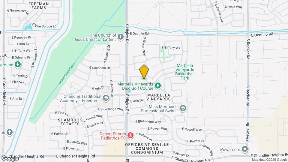 3325 E Coconino Dr Mapa y Detalles de la Ubicación