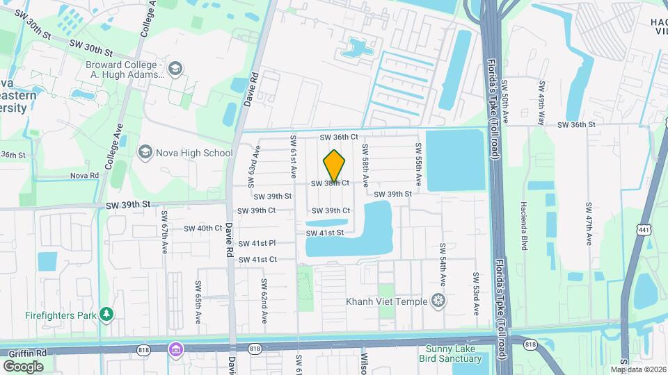 3850 SW 59th Terrace Map and Location Details