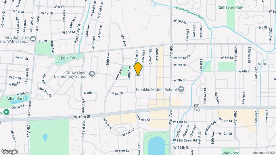 702 37th ave ct, Unit 3 Map and Location Details