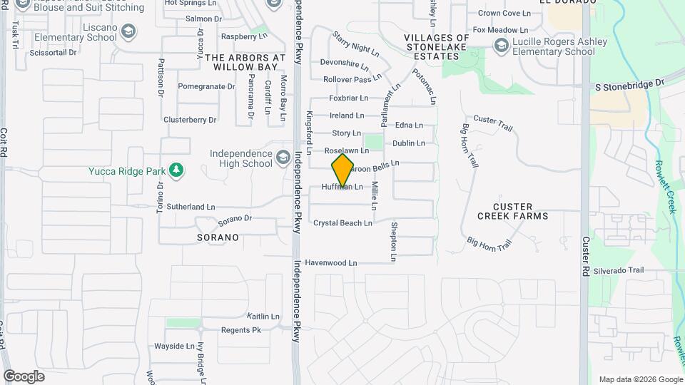 14803 Huffman Ln Map and Location Details