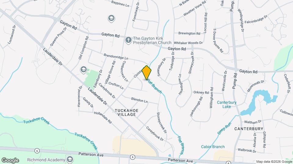 11402 Creekside Dr Map and Location Details