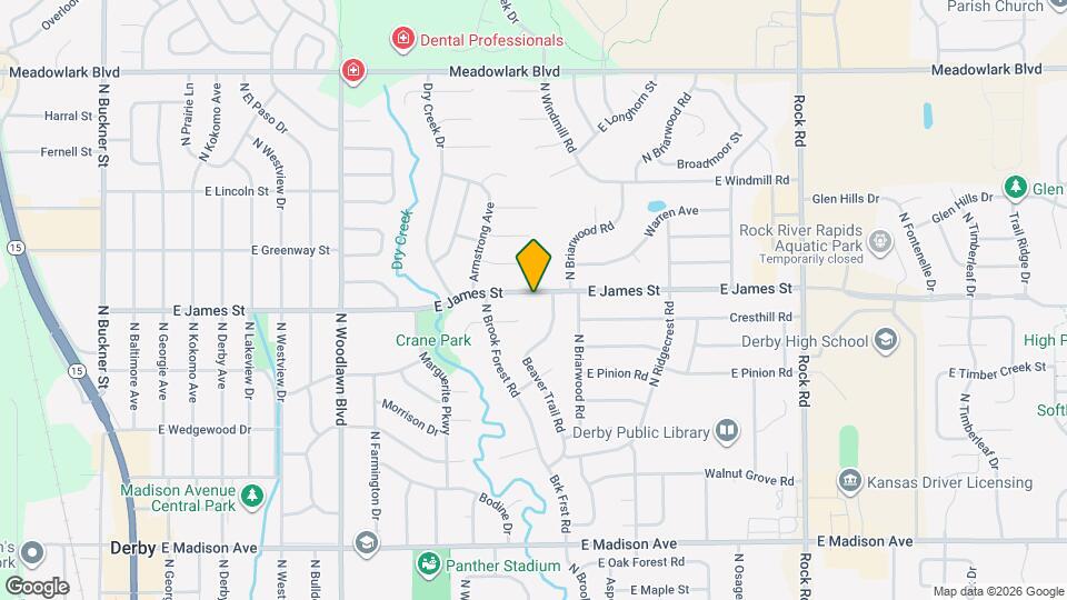 1120 E James St Map and Location Details