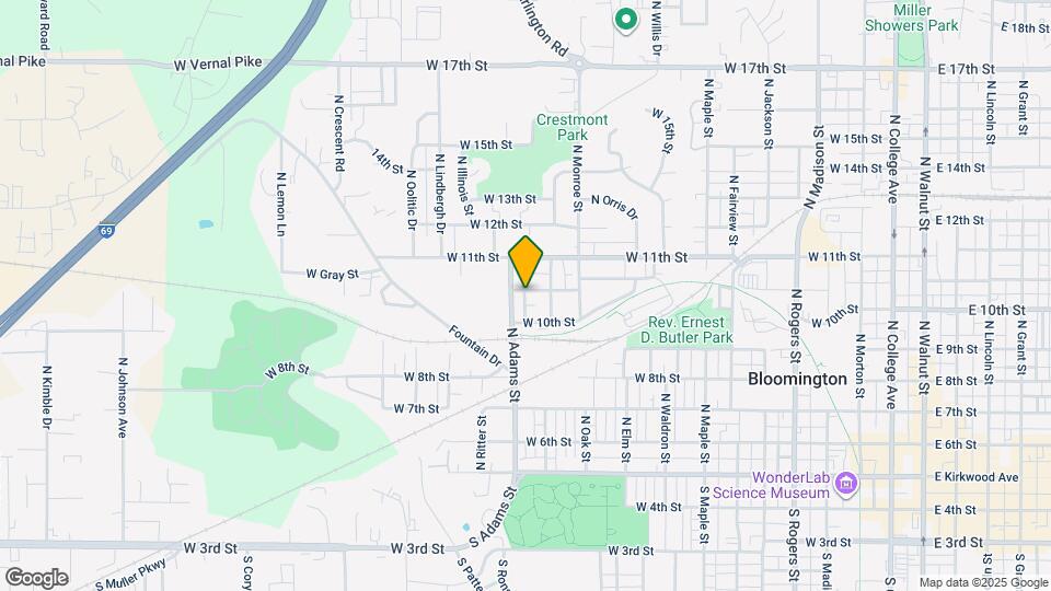 1219 W Cottage Grove Ave Map and Location Details