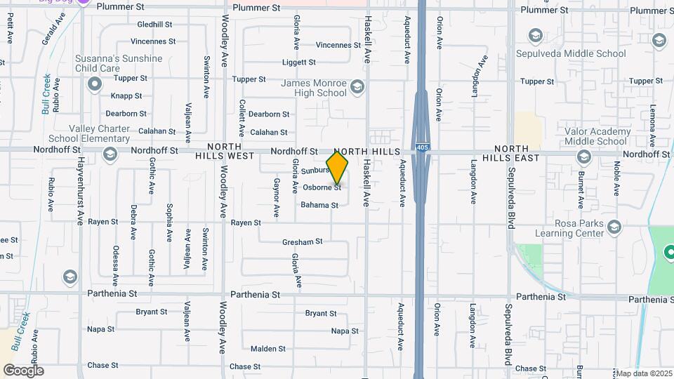 15848 Osborne St, Unit 15848 Map and Location Details