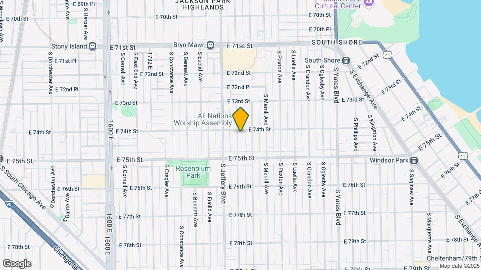 7409 S Chappel Ave Map and Location Details