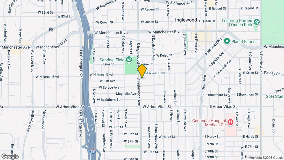 614 S Inglewood Ave Map and Location Details