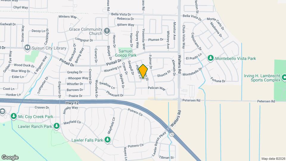 607 Placer Ln Mapa y Detalles de la Ubicación