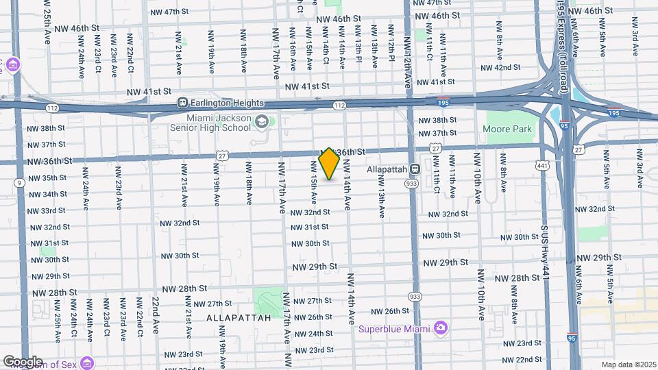 1453 NW 34th St Map and Location Details