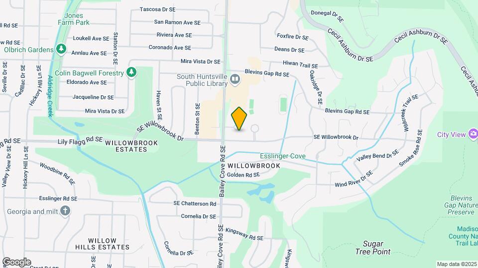 1206 Willowbrook Dr SE Map and Location Details