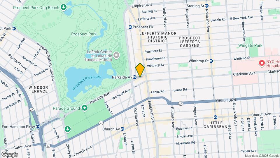 214 Parkside Ave Mapa y Detalles de la Ubicación