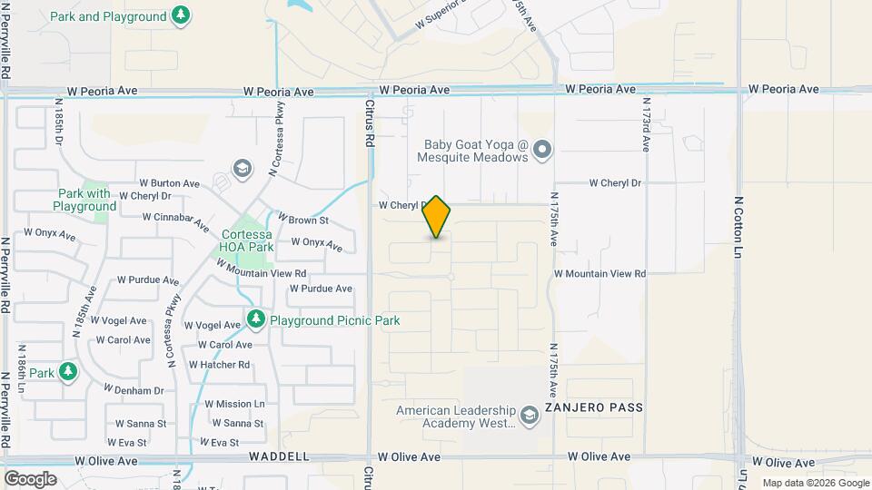9981 N 177th Dr Map and Location Details