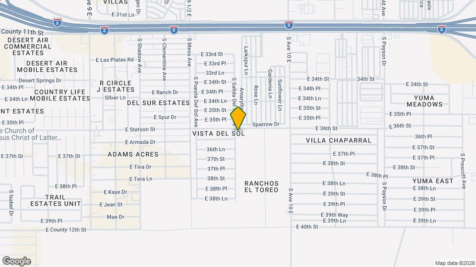 3613 S Salida Del Sol Ave Map and Location Details