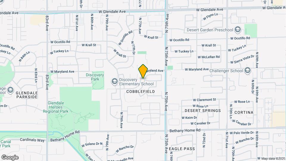 7640 W Marlette Ave Map and Location Details