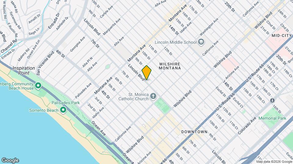 930 Lincoln Blvd Mapa y Detalles de la Ubicación