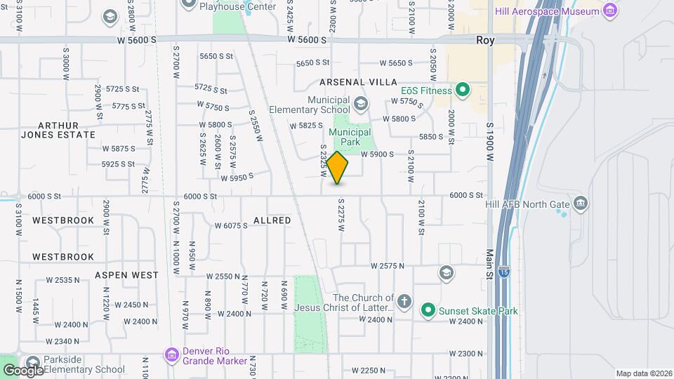 2296 W 6000 S Map and Location Details