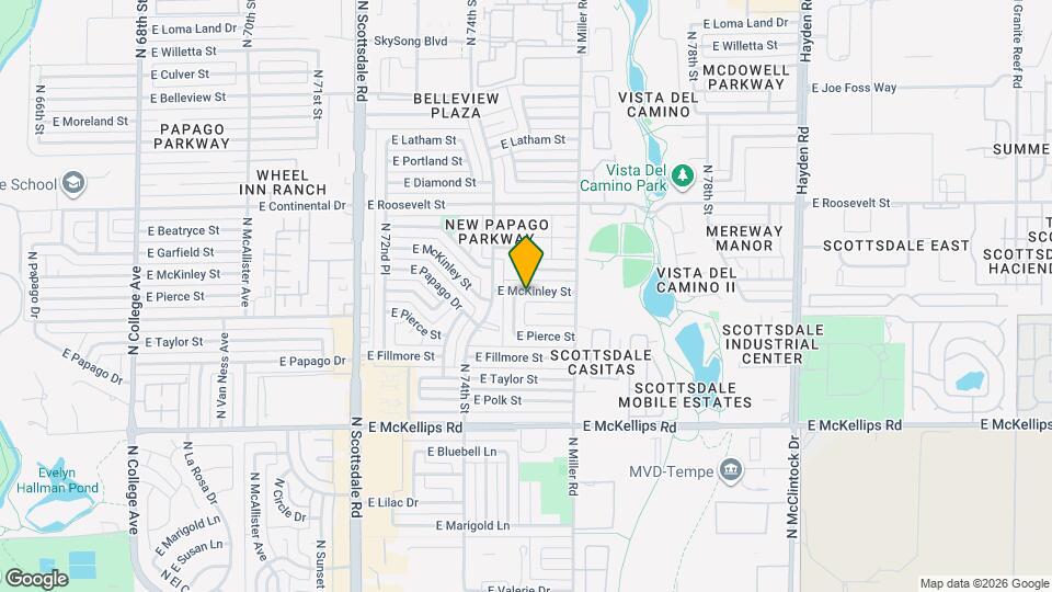 7427 E McKinley St Map and Location Details