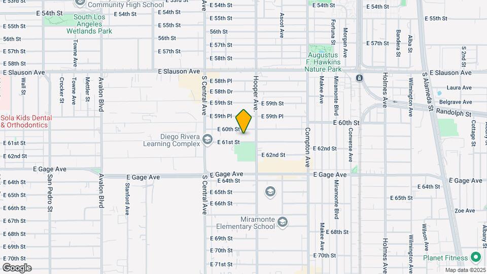 1223 E 61st St Mapa y Detalles de la Ubicación