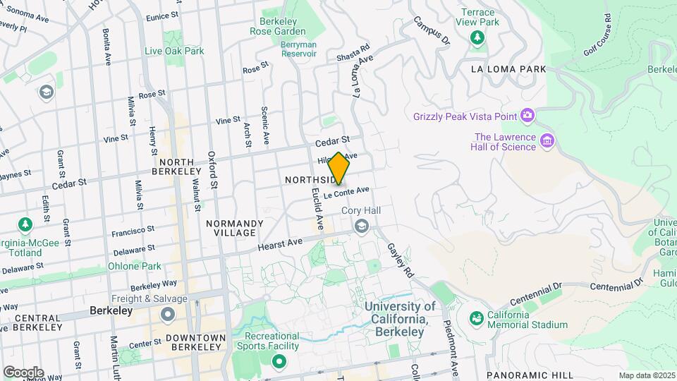 2575 LeConte Ave Map and Location Details