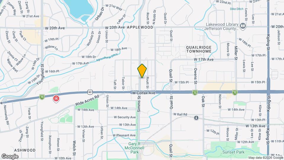 1570 Simms St Map and Location Details