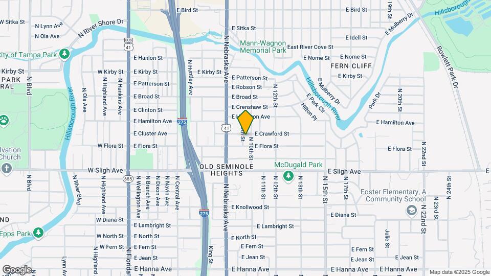 7111 N 9th St Map and Location Details