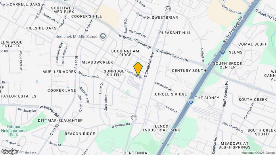 107 Cloudview Dr Map and Location Details