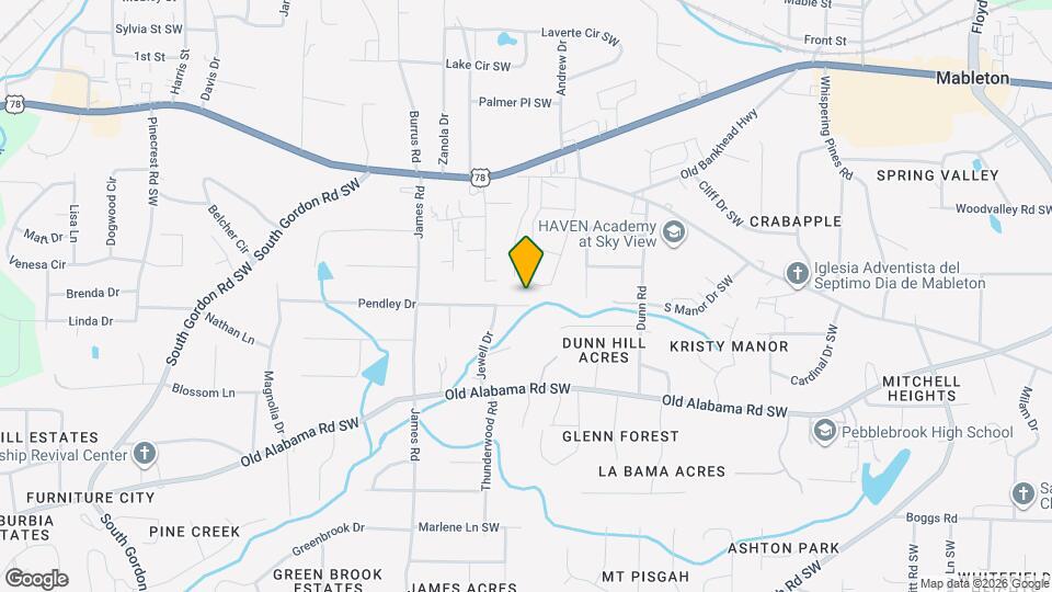 1354 Pendley Dr Map and Location Details