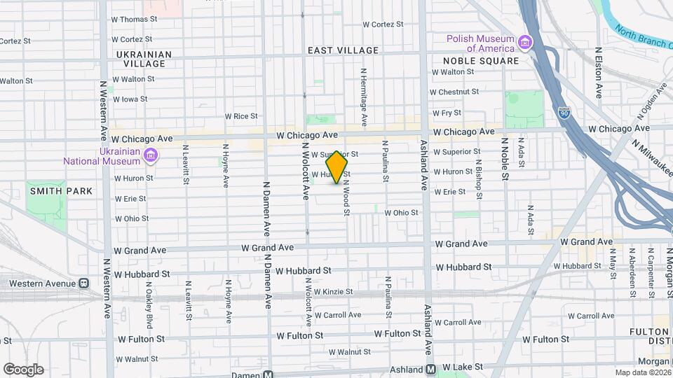 1812 W Erie St Map and Location Details