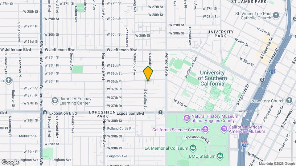 1188 W 36th Pl Map and Location Details