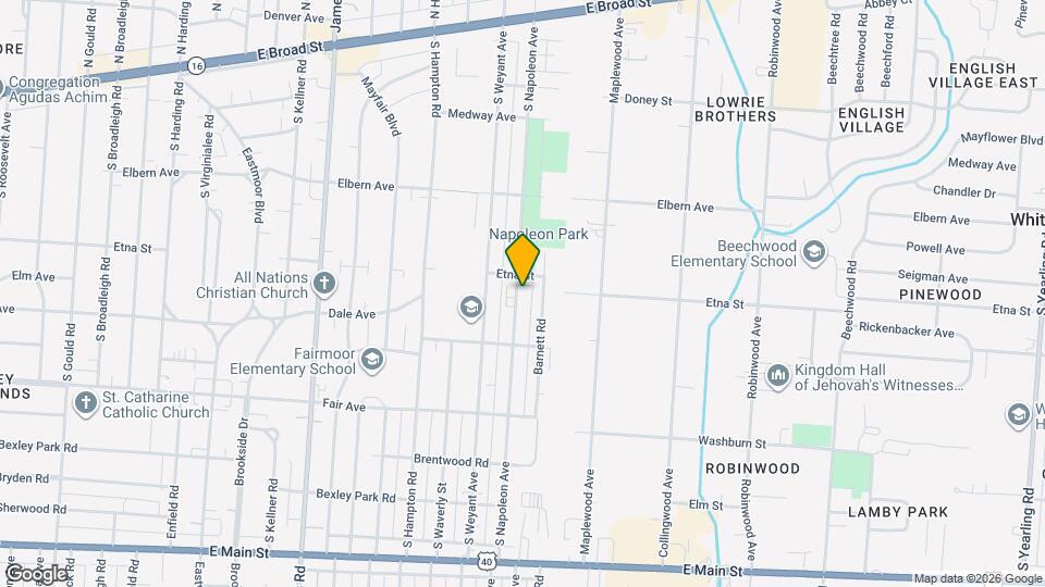 386 S Napoleon Ave Map and Location Details