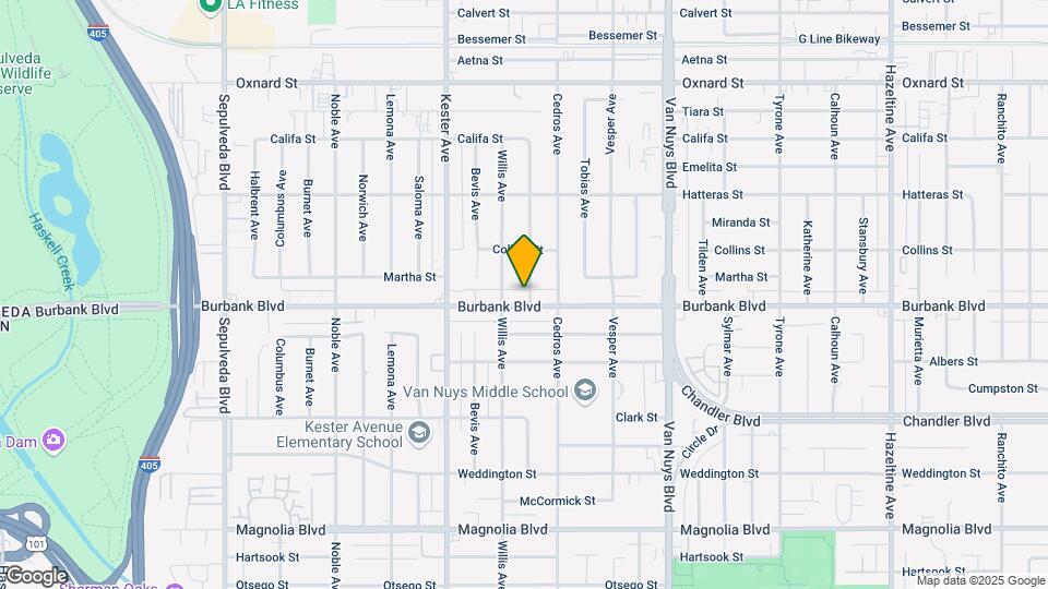 Burbank Blvd Residences Mapa y Detalles de la Ubicación