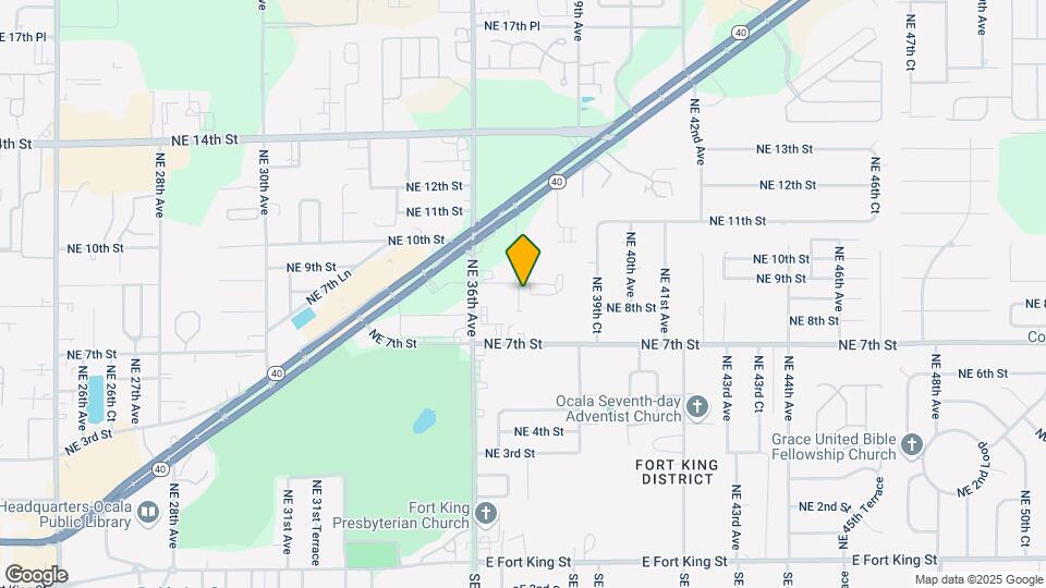 3630 NE 8th Pl Map and Location Details