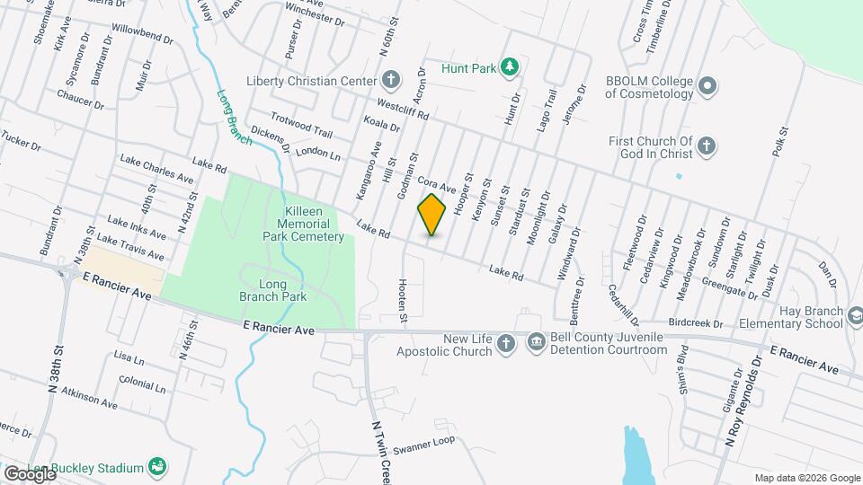 1700 Standridge St Map and Location Details