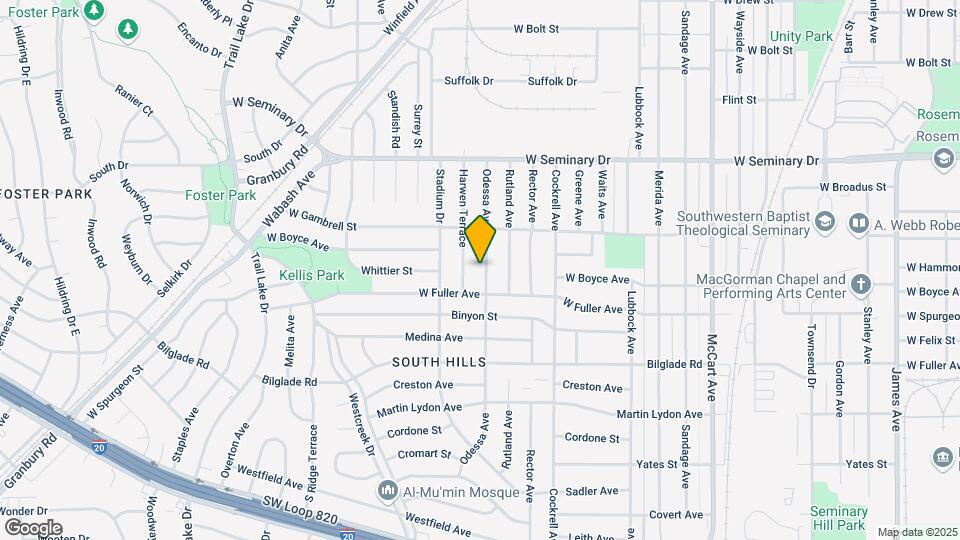 4600 Odessa Ave Map and Location Details